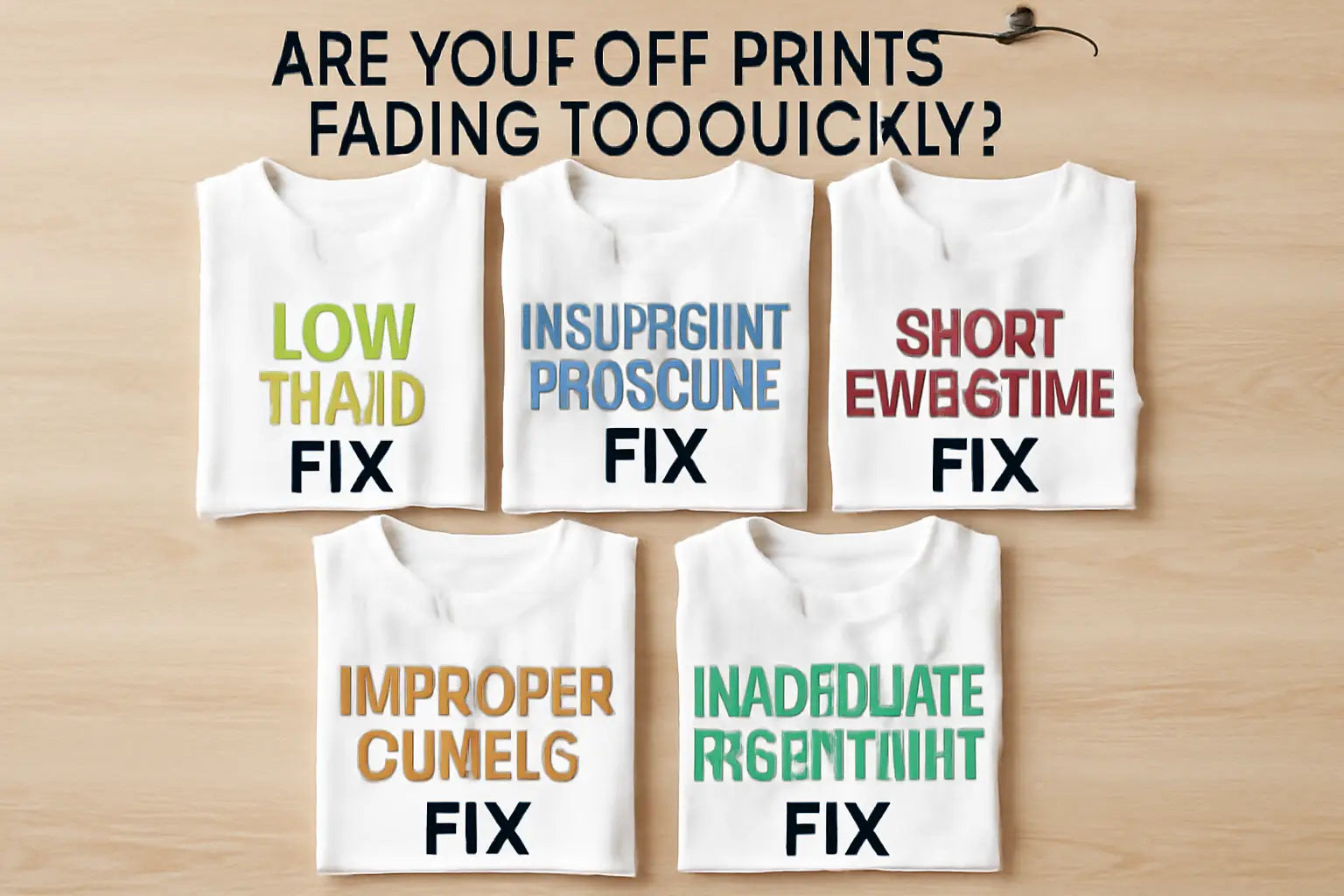 Are Your DTF Prints Fading Too Quickly? Try These Five Fixes