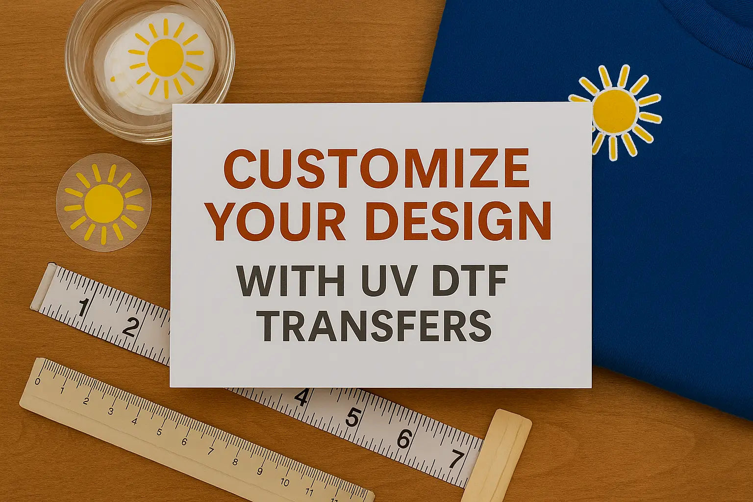 Customize Your Design with UV DTF Transfers by Size, Exact Fit for Any Project