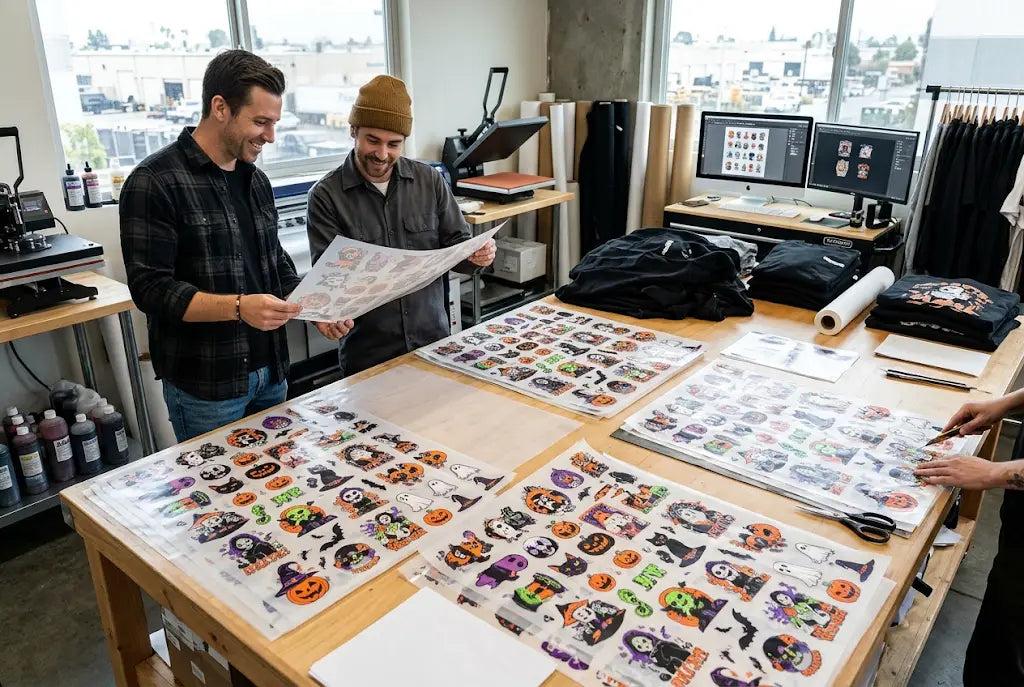 Halloween Gang Sheets for West Coast Clothing Brands Launching Seasonal Collections