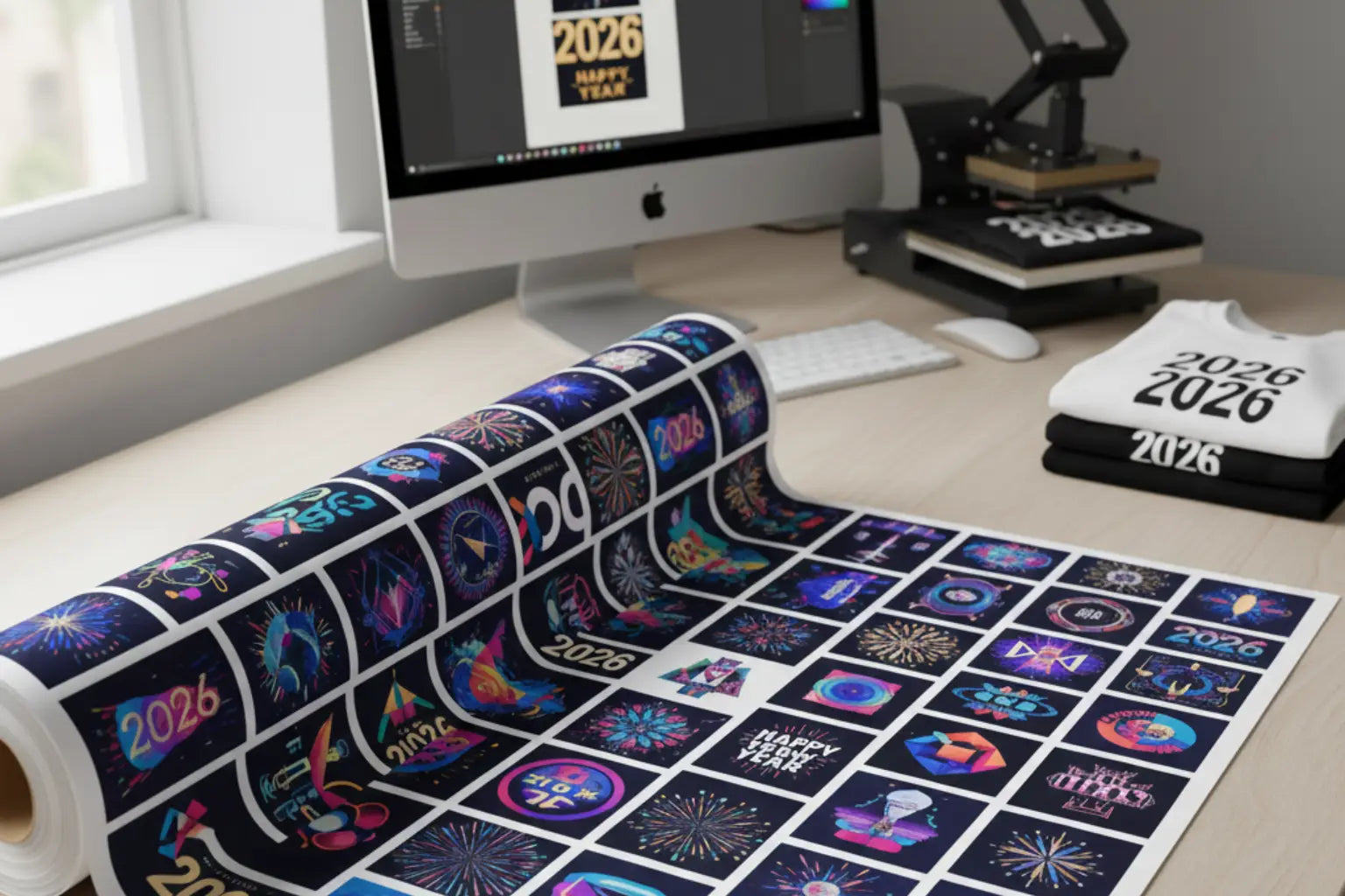 New Year Gang Sheets for Bulk Apparel Orders