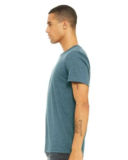 BELLA + CANVAS - Jersey Tee - 3001 - Heather Deep Teal -