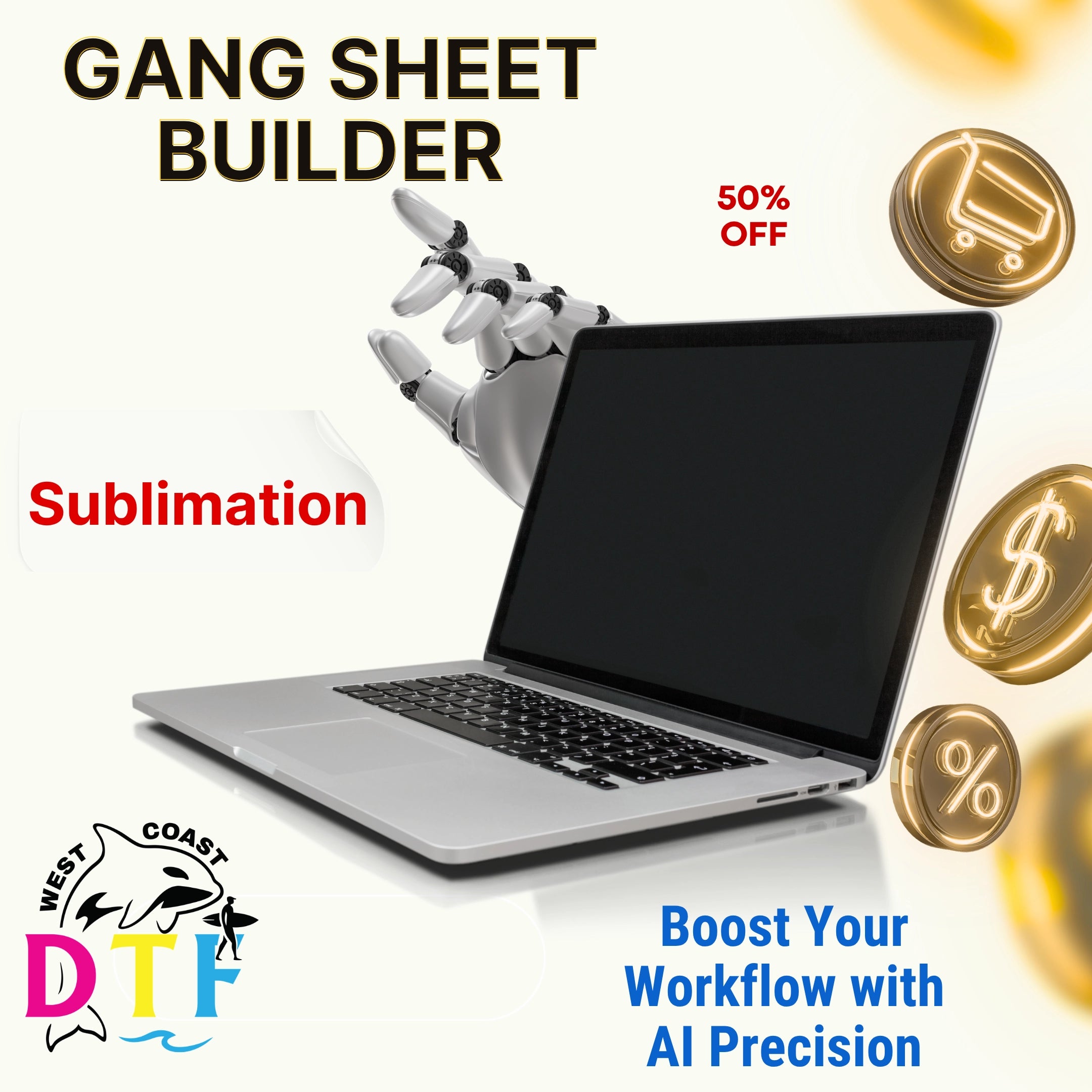 Sublimation Gang Sheet Builder 70" Wide | Custom Full Color Transfer