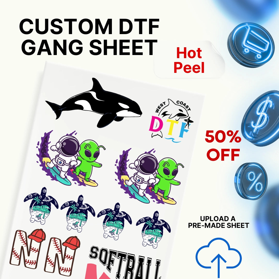 Custom Gang Sheet DTF - Upload a Pre-Made Sheet