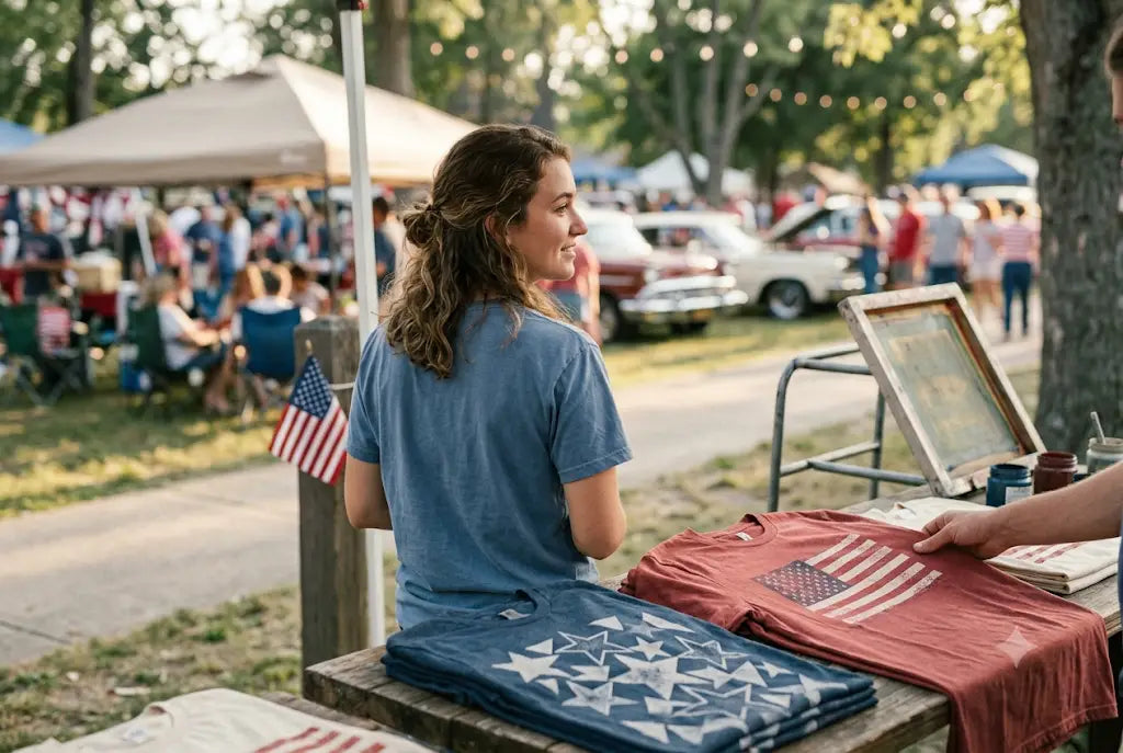 What is the story behind 4th of July T-shirt designs?